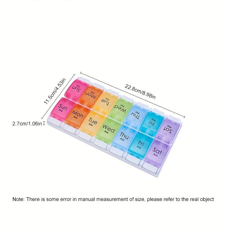 Large Capacity Pill Storage Box for Travel